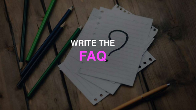 Write the FAQ