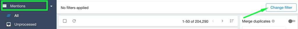 Select the needed sentiment