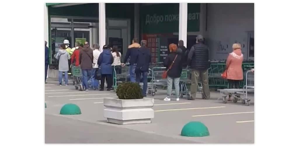 В магазине просто не ожидали ажиотажа в связи с майскими праздниками