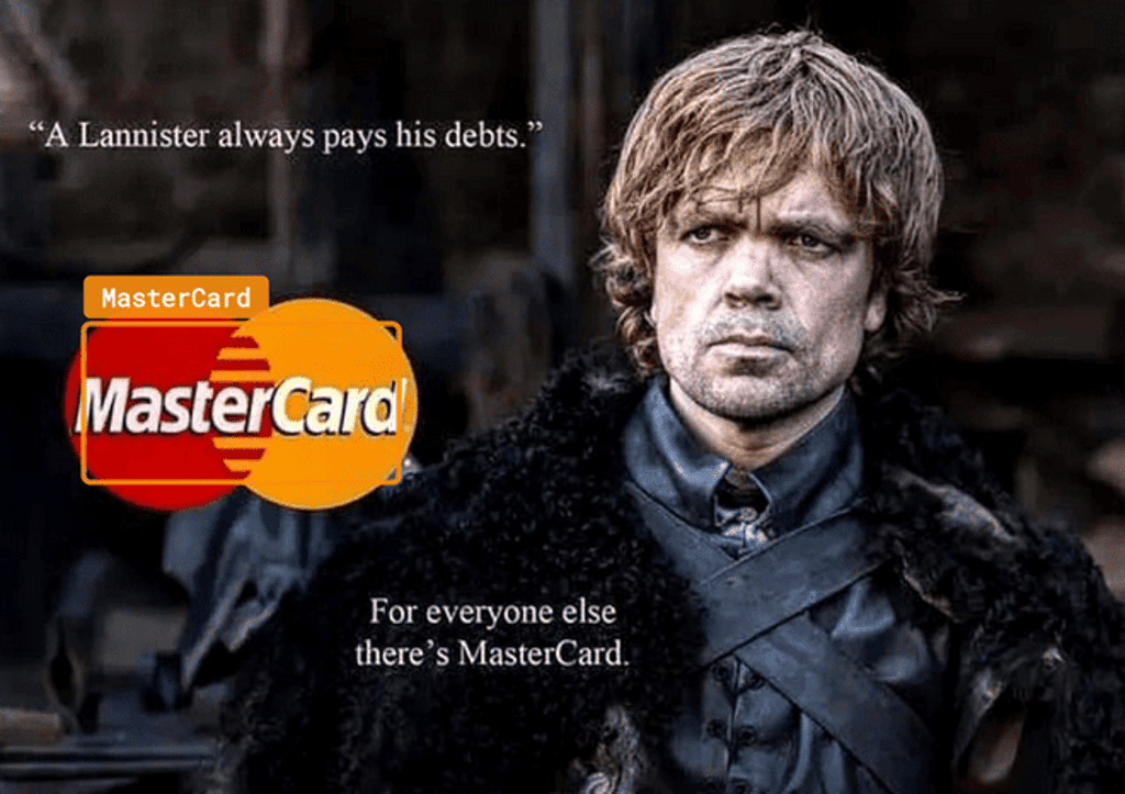 MasterCard and Game of Thrones