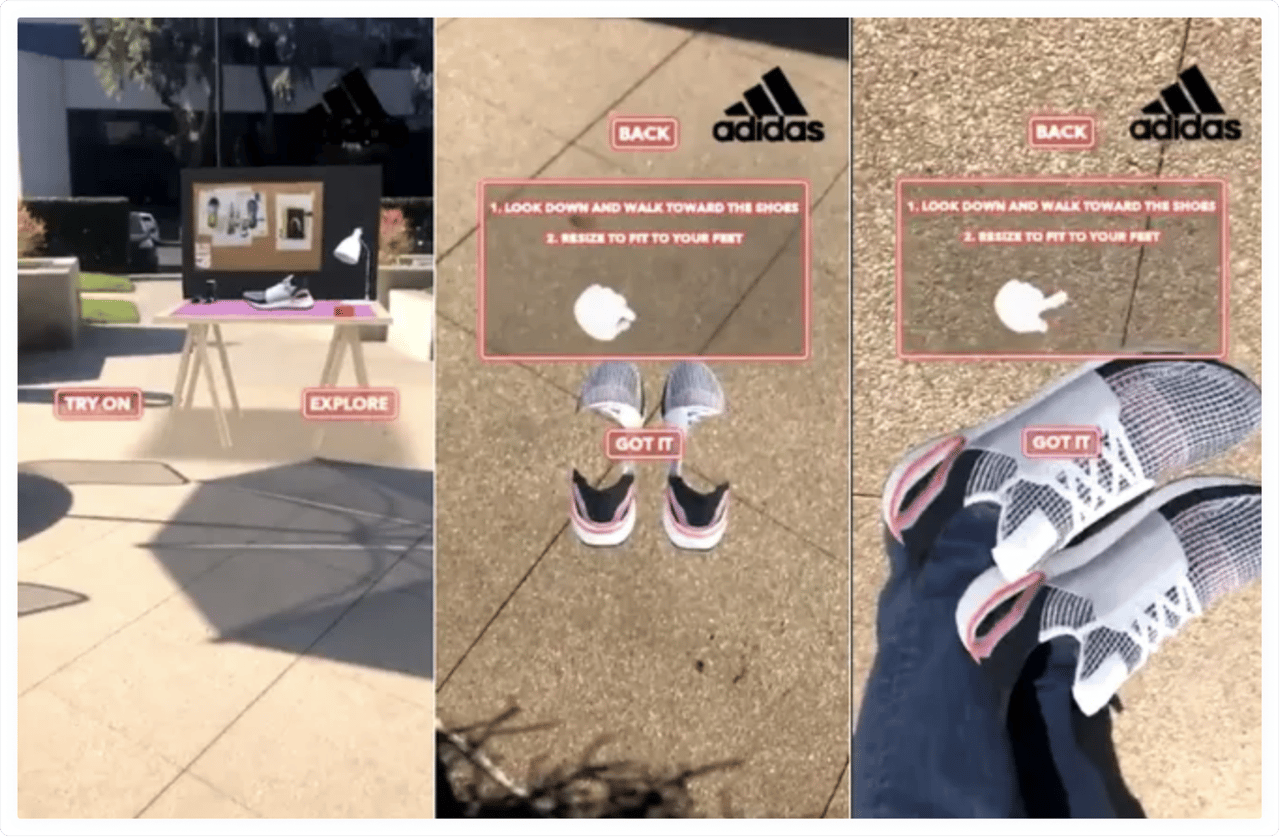 Adidas got to engage customers via digital campaigns partnering with Snapchat