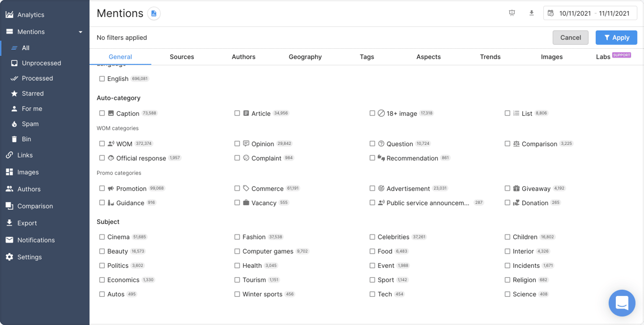 auto categories