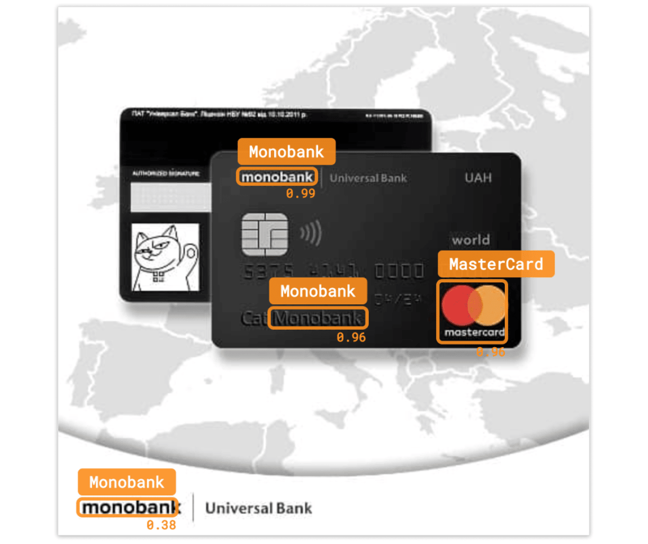 Сообщение из системы YouScan карта MONOBANK ocr