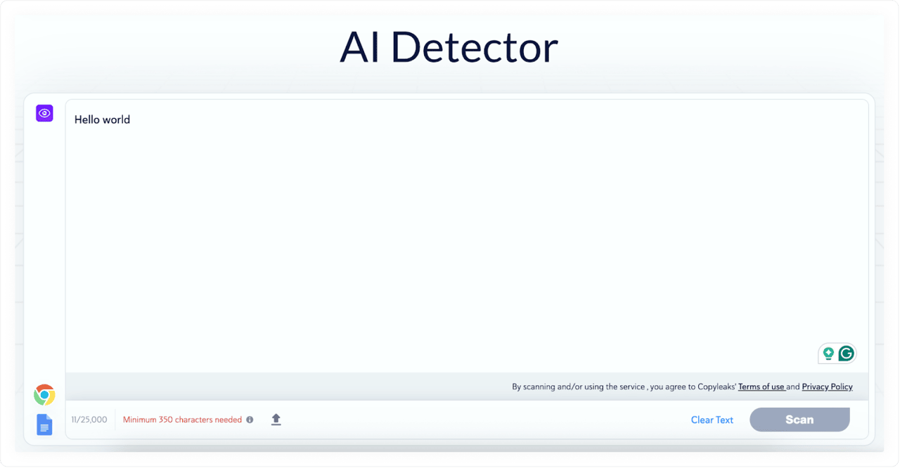 Copyleaks AI Detector