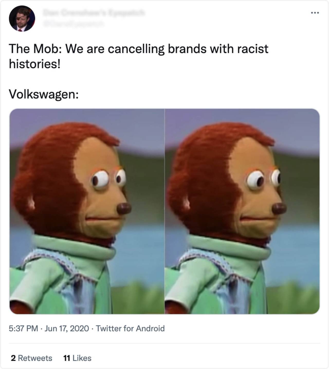 reaction to vw racist commercial