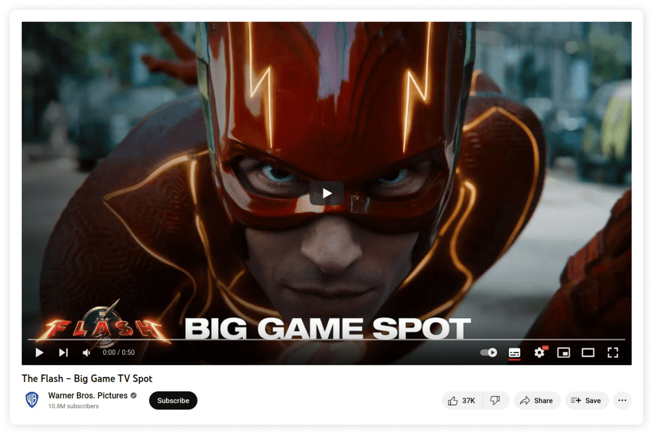 Трейлер фільму "The Flash"