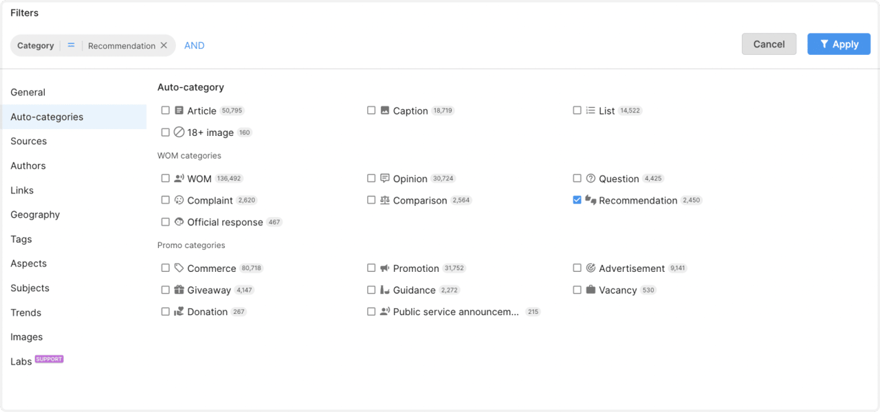 YouScan Filters