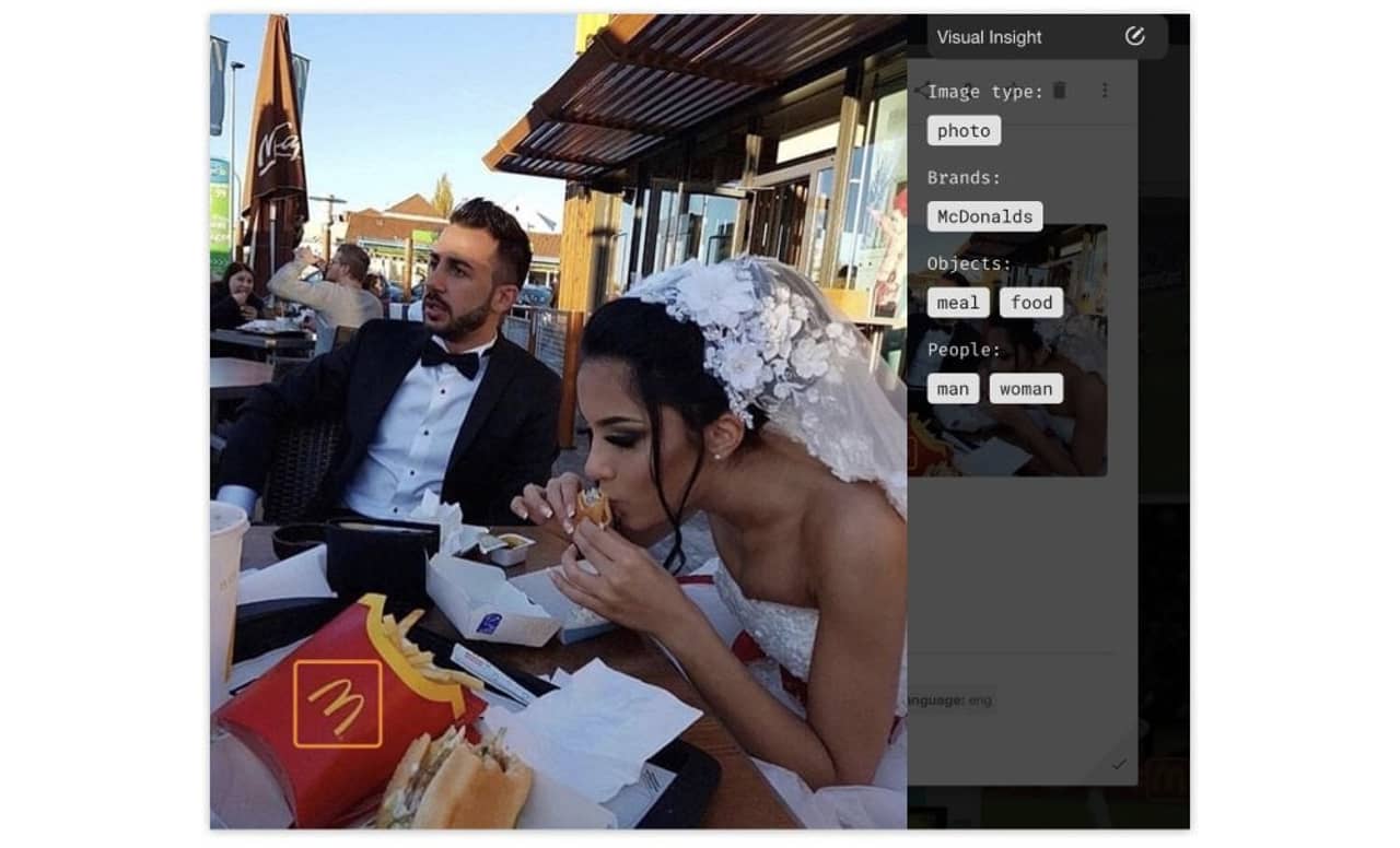 McDonald's is always a solution for hungry people even at a wedding…