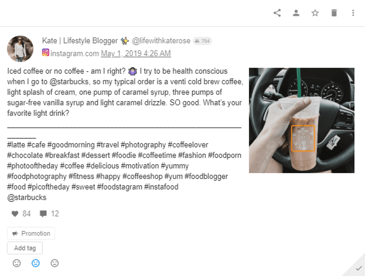 Starbucks - Instagram Post - Wheel