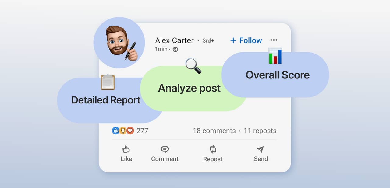 Meet LinkedIn Post Quality Analyzer: 5 Scores to Boost Your Posts