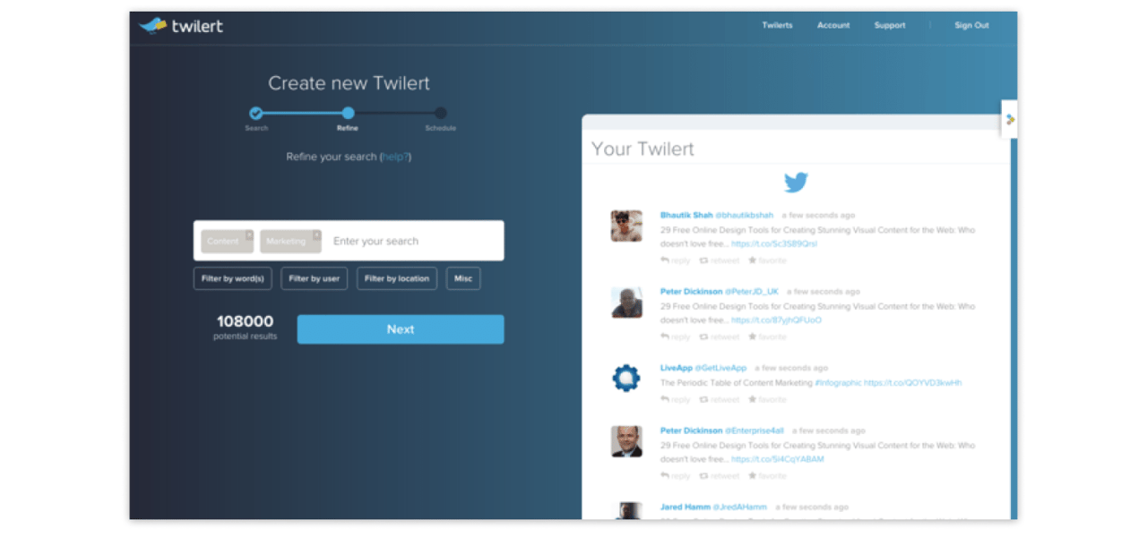 Top 10 Twitter Monitoring Tools - Twilert