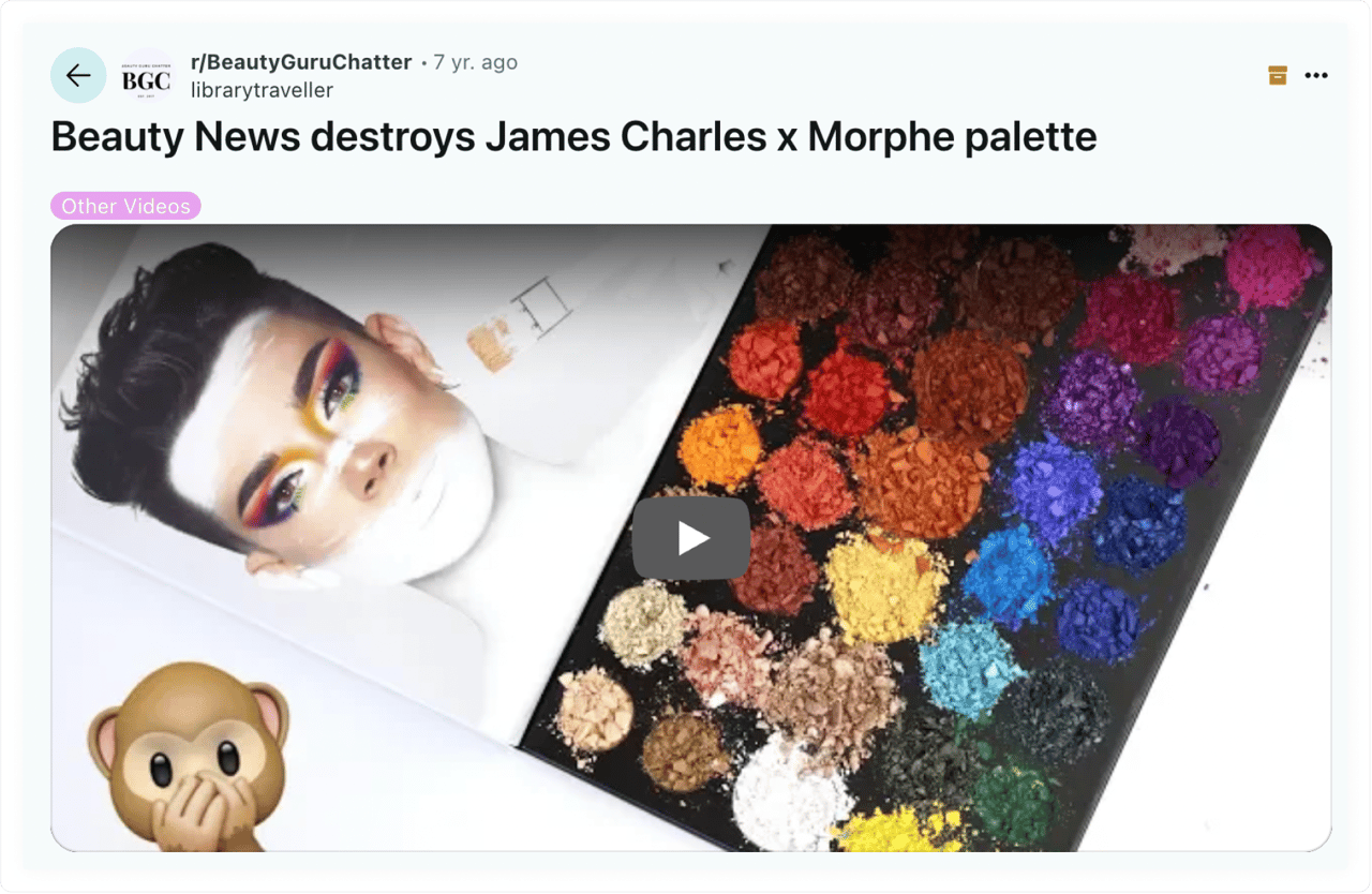 Influencer marketing campaign going downhill: Morphe and James Charles