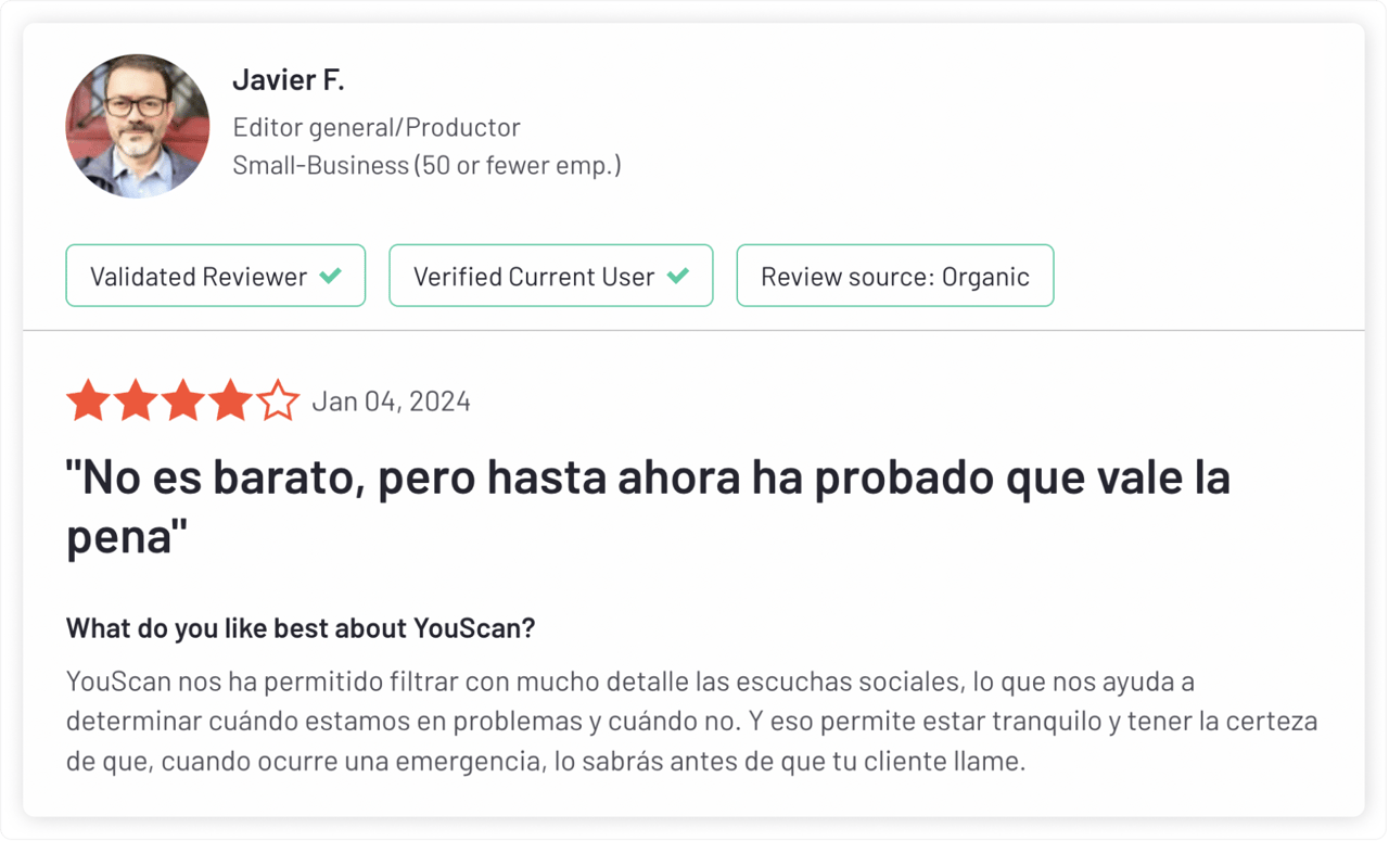 Customer's feedback