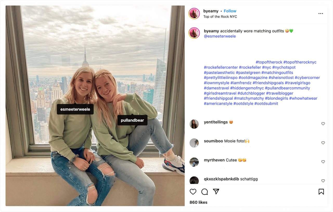 Social media users sometimes organically promote the things they wear, use, or places where they eat
