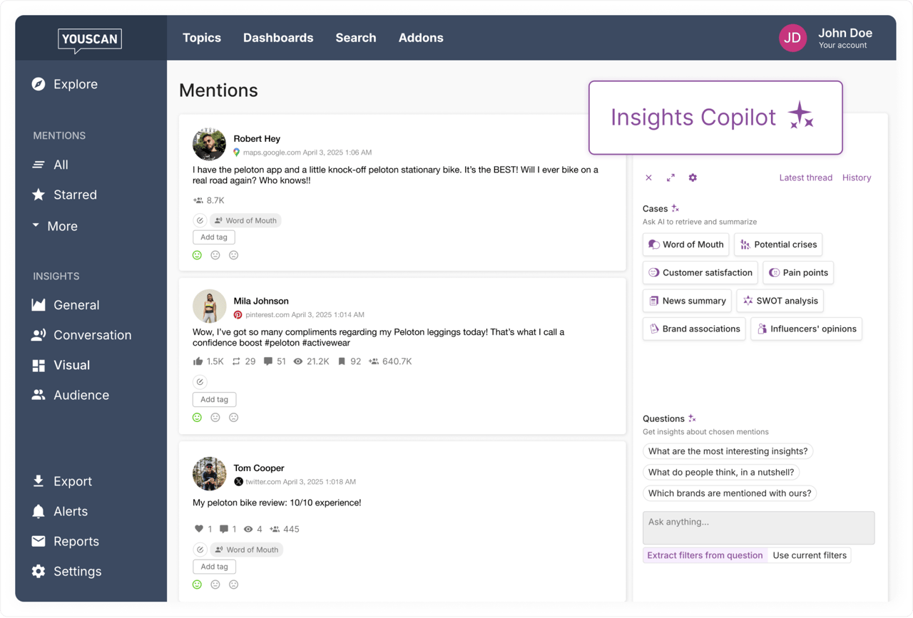 YouScan social listening tool